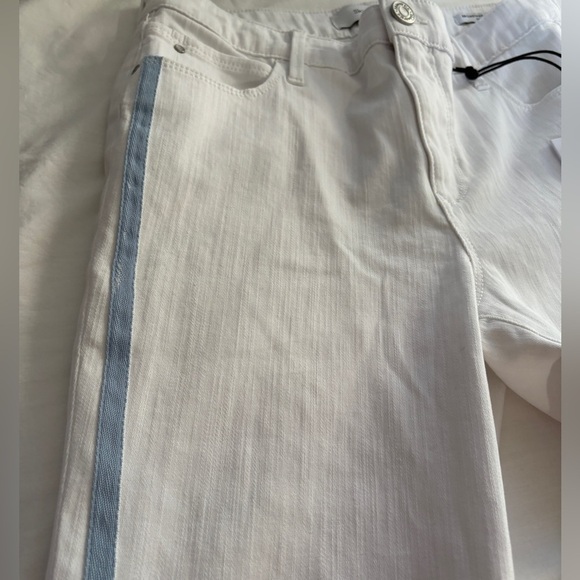 New Skinny Girl Women's Jeans Skinny Ankle Jeans White Denim W/ Blue Stripe 26/2 - Picture 9 of 12